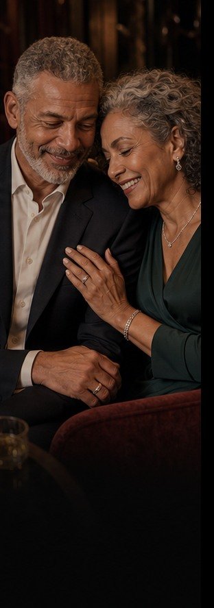 Marcus and Diane celebrating their anniversary with an Ashcroft jewel