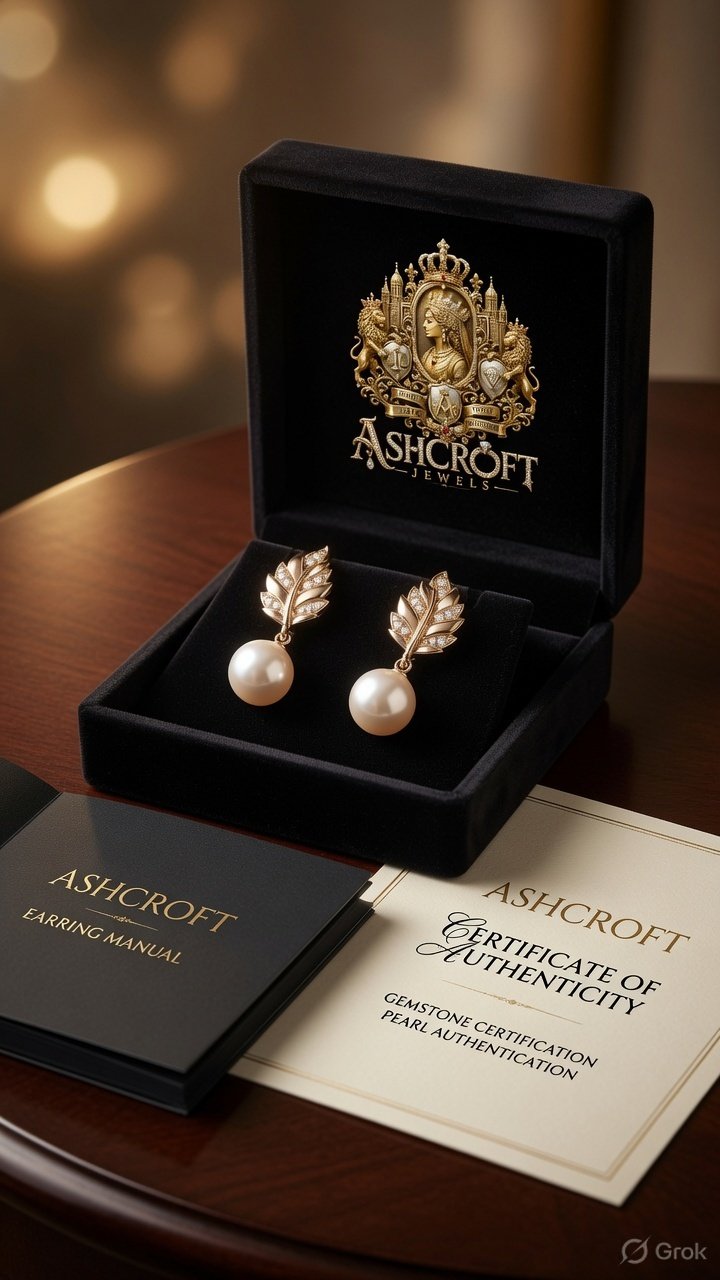Rose Gold Pearl Earrings