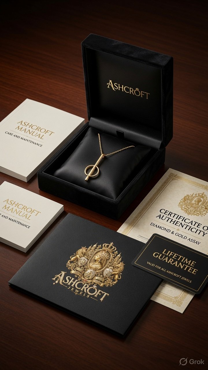The Line Circle Golden Pendant